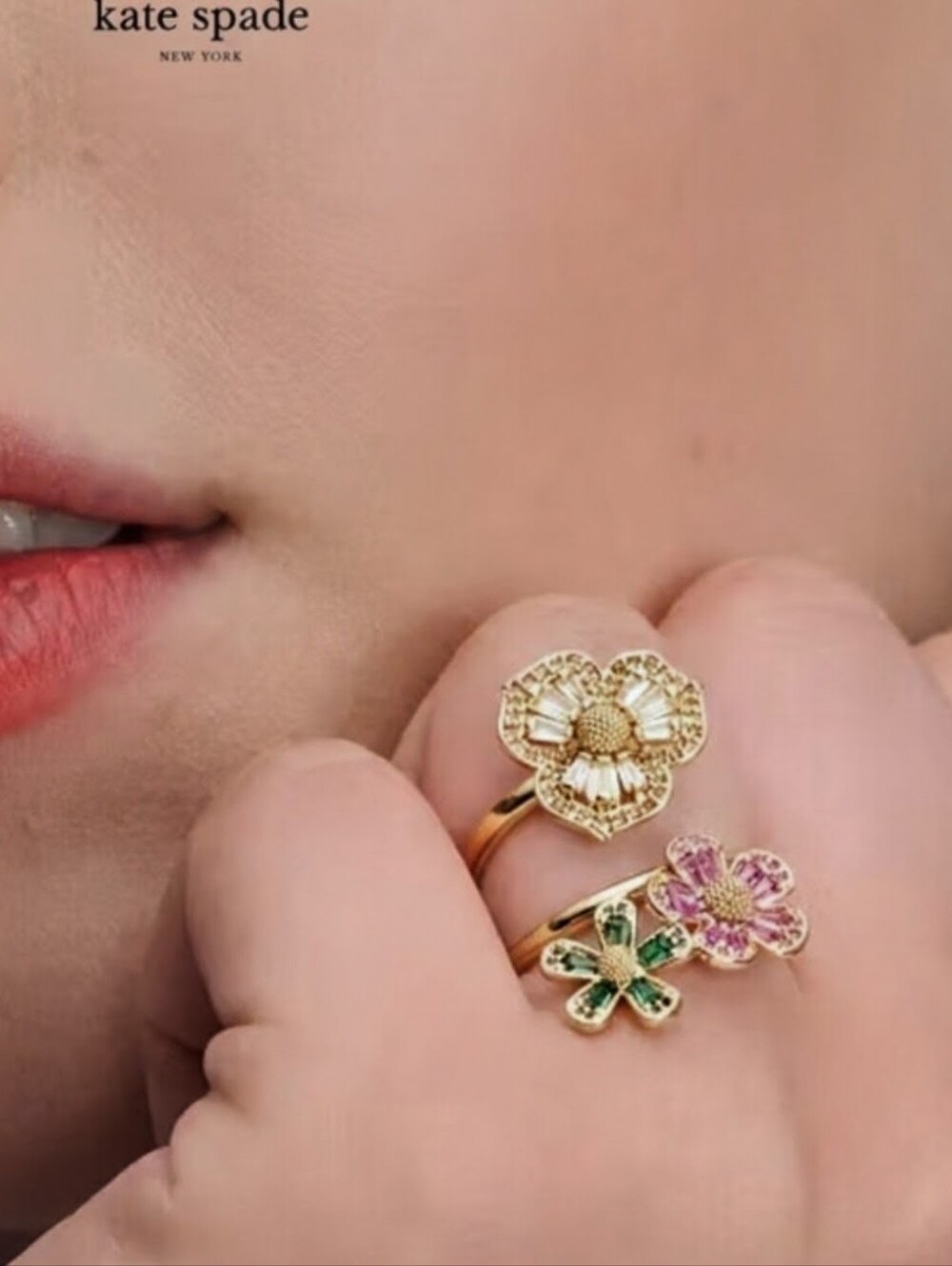 NWT Kate Spade Fleurette Wrap Ring - Size 7 Stunning! retail $128